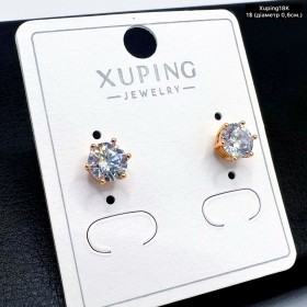 Сережки Xuping18К 19356 (0,6 см.)